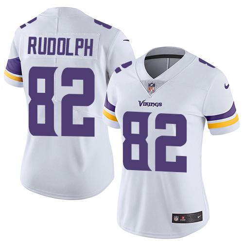 Women 2019 Minnesota Vikings #82 Rudolph white Nike Vapor Untouchable Limited NFL Jersey->women nfl jersey->Women Jersey